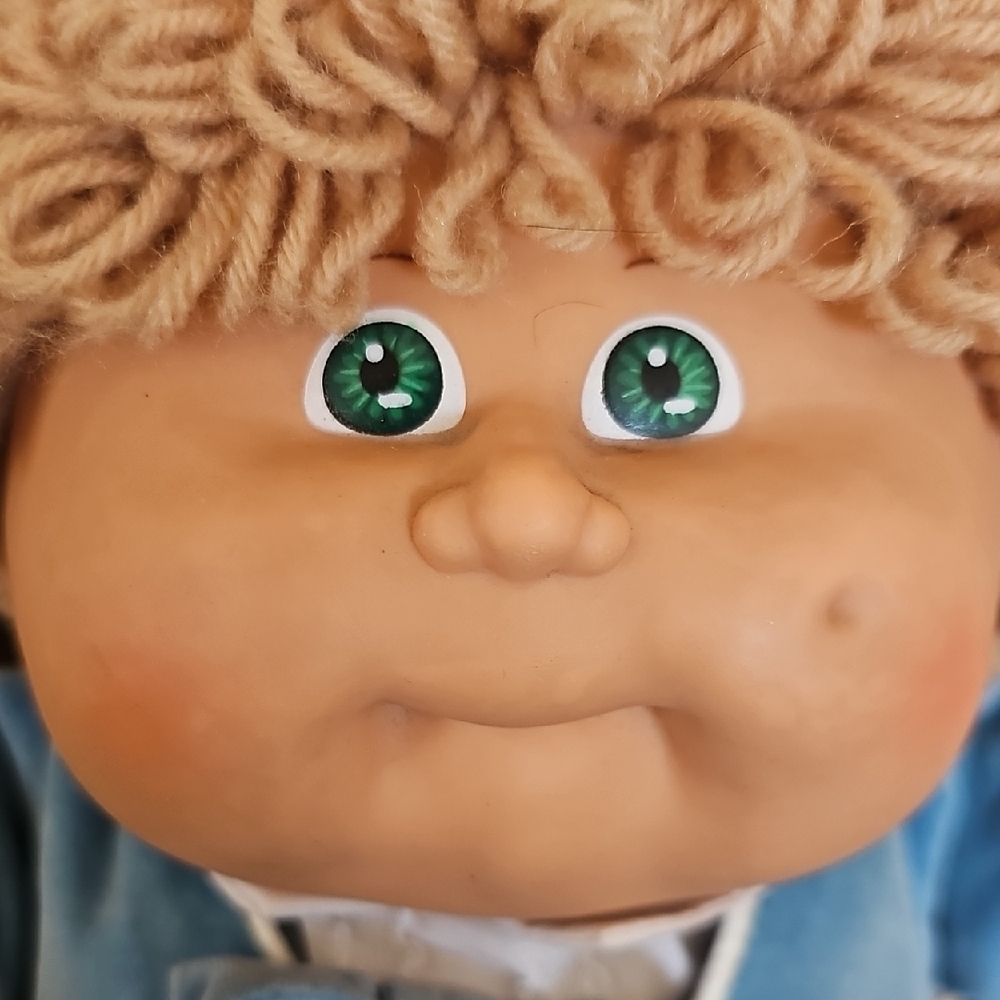 Vintage Cabbage Patch Kid Doll Blonde Blue Clothes Appalachian Coleco 1978-1982 - Picture 13 of 16